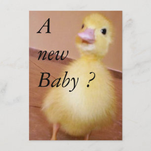 A New Baby Invitation