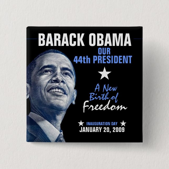 A New Birth of Freedom 2 Inch Square Button (Front)