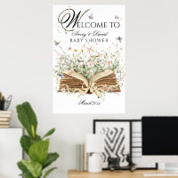 A New Chapter Begin Book Wildflower Baby Shower