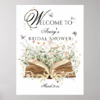 A New Chapter Begin Book Wildflower bridal shower