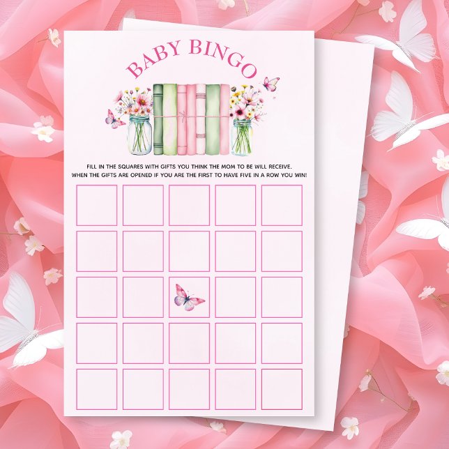 A New Chapter Begins baby shower bingo game Flyer (Creator Uploaded)