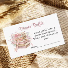 A New Chapter Begins Baby Shower Diaper Raffle