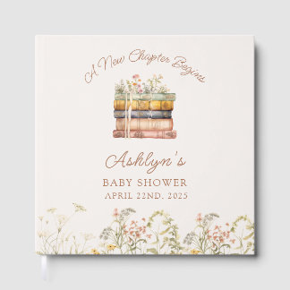  A New Chapter Begins Baby Shower Guest Book