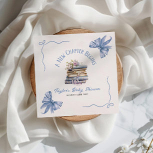 A New Chapter Begins Baby Shower  Napkin