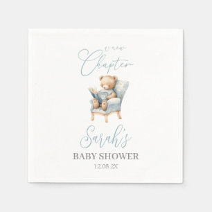 A new Chapter Begins Bear Baby Shower Napkin