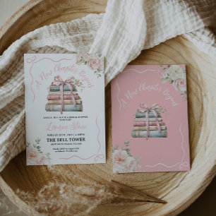 A New Chapter Begins Bridal Shower Invitation
