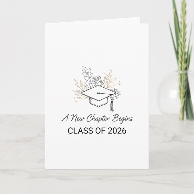 A New Chapter Begins Class of 2026 Card (Front)