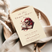 A new chapter begins gothic bridal shower