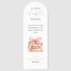 A New Chapter Begins Pink Bow Books Baby Shower