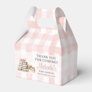 A New Chapter Begins Pink Bow Books Baby Shower Favor Box