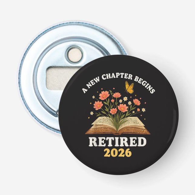 A New Chapter Begins Retired 2026 Bottle Opener (Front)