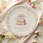 A New Chapter Begins Rustic Bridal Shower Paper Plate<br><div class="desc">This Bridal Shower item is a dreamy blend of romance, nostalgia, and natural beauty, perfect for celebrating a bride’s next chapter. Designed with a storybook flair, this item evokes the timeless charm of classic tales, symbolizing the bride’s journey into a beautiful new beginning. Delicate wildflowers in soft pastel hues dance...</div>