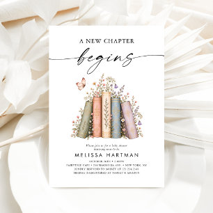 A New Chapter Begins Storybook Baby Shower Invitation