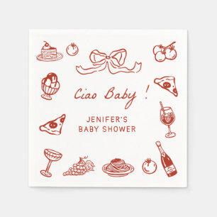 A New Chapter Begins Storybook Baby Shower Napkins