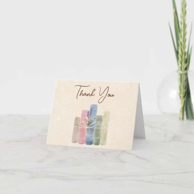 A New Chapter Begins  Thank You Card (Front)