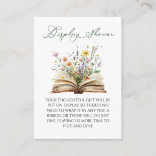 A New Chapter bridal Display shower Enclosure Card