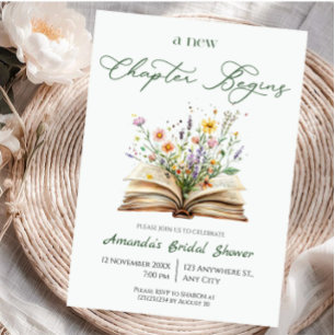 A New Chapter bridal shower Invitation