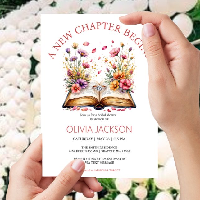 A New Chapter  Bridal Shower Invitation (Creator Uploaded)