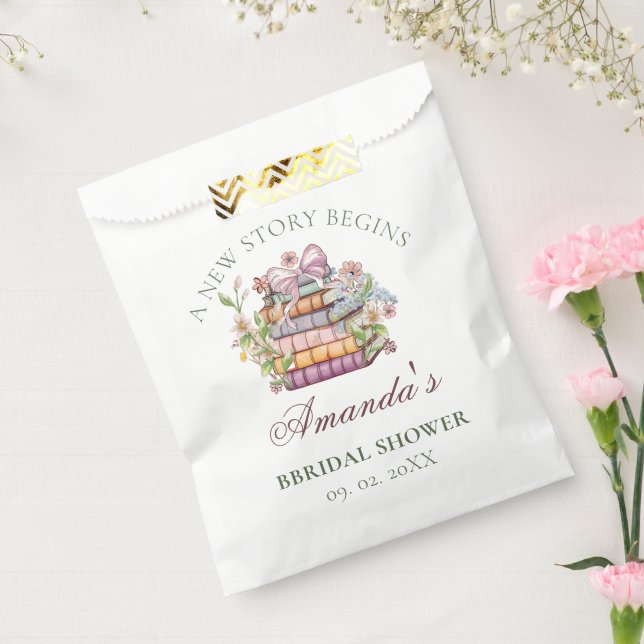 A New Chapter Story Book Bridal Shower Favour Bag (Sealed)