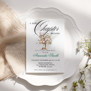 A New Chapter Story Book Bridal Shower Invitation