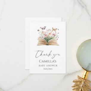 A New Chapter Storybook Baby Shower Thank You Card