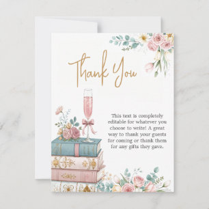 A New Chapter Thank You Card