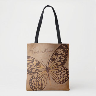 A New Creation Butterflies Tote Bag Design