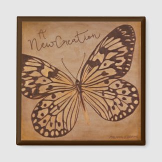 A New Creation Butterfly Fridge Magnet