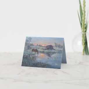 A New Day -* Horse painting Thank You Card