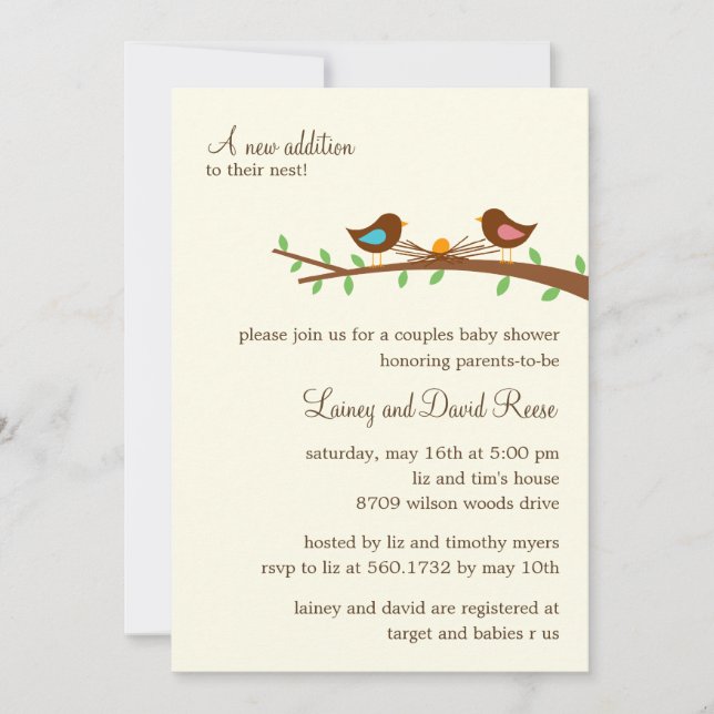 A New Egg Baby Shower Invitation (Front)
