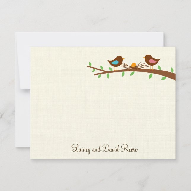 A New Egg Flat Thank You Card (Front)