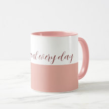 A new goal every day White Blush Tasse