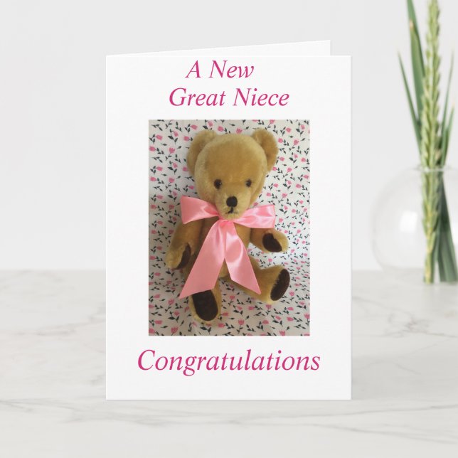 A New Great niece Card (Front)