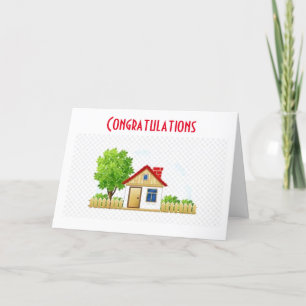 A NEW HOME *CONGRATULATIONS* CARD