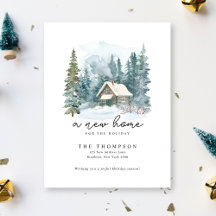 A New Home Handwriting Calligraphy Moving 