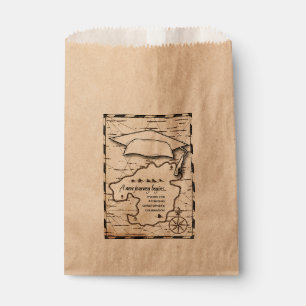 A New Journey Map Graduation Guest Thank You Favour Bag
