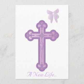 A New Life Christening Invitation-Customize Invitation