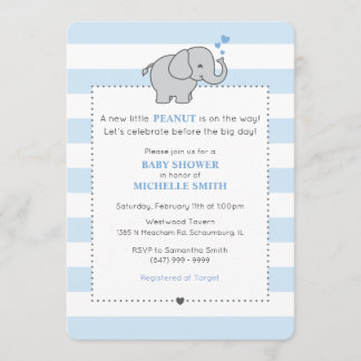 A New Little Peanut is on the Way! - Boy Invitation