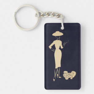 A New Look Vintage 1950s Fashion Keychain