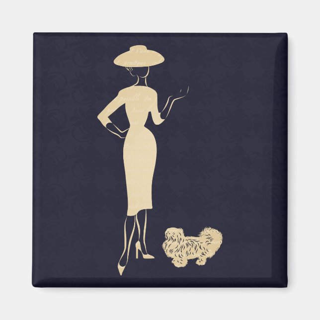 A New Look Vintage 1950s Fashion Magnet (Front)