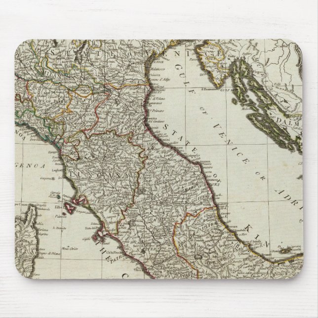 A new map of Italy with the islands of Sicily Mouse Pad (Front)