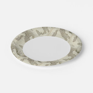 A new map of Italy with the islands of Sicily Paper Plate