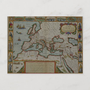 A New Map of the Roman Empire Postcard