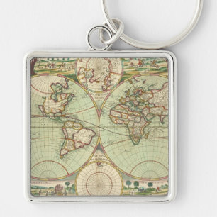 A new mapp of the world - Atlas Keychain