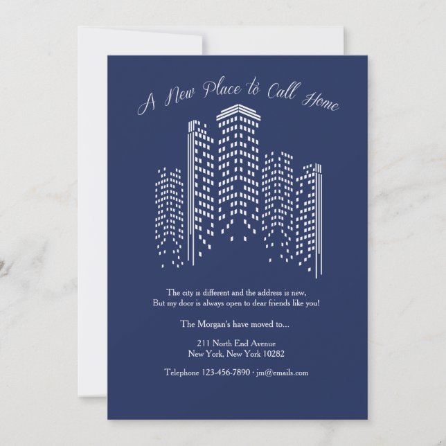 A New Place To Call Home Moving Announcement (Front)