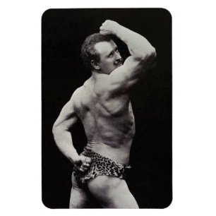 A New Pose by StrongMen Eugen Sandow Bodybuilding Magnet