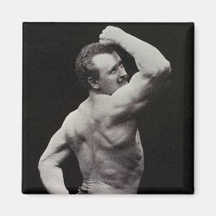 A New Pose by StrongMen Eugen Sandow Bodybuilding Magnet