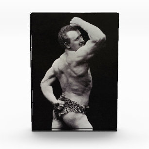 A New Pose by StrongMen Eugen Sandow Bodybuilding Photo Block