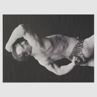 A New Pose by StrongMen Eugen Sandow Bodybuilding Tissue Paper