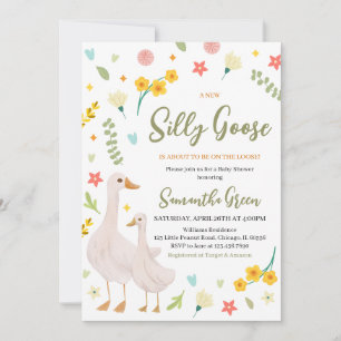 A New Silly Goose Baby Shower Invitation